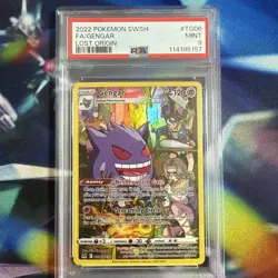 Pokemon 2022 Sword & Shield Gangar Full Art Lost Origin TG06/TG30 PSA 9 - Image 1