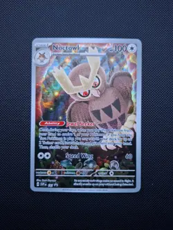 Pokemon Noctowl Promo Card 141 Black Star Scarlet & Violet Holo NM - Image 1