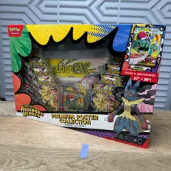 Pokemon TCG Ascended Heroes Premium Poster Collection Mega Lucario EX IN HAND - Image 1