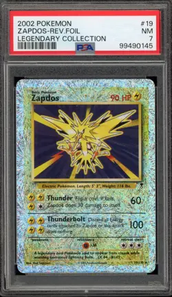 Pokemon Zapdos Legendary Coll. Reverse Holo Rare #19 PSA 7 - Image 1