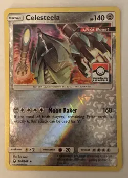 Celesteela 100/168 Pokemon League Promo Reverse Holo Sun & Moon Pokemon TCG LP - Image 1