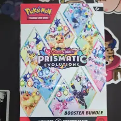 161 grams heavy Pokemon TCG Prismatic Evolutions Booster Bundle Box 6 Packs - Image 2