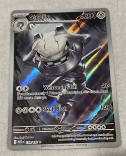 Steelix 150/132 Illustration Rare Pokemon Mega Evolution English NM Pack 2 Sleev - Image 1