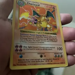Charizard Base Set 4/102 SHADOWLESS Holo Rare Pokemon Card WOTC Vintage TCG - Image 5