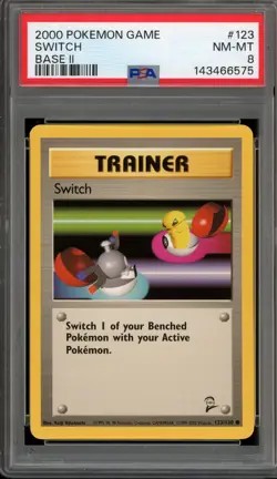 Pokemon Switch Base Set 2 #123 PSA 8 - Image 1
