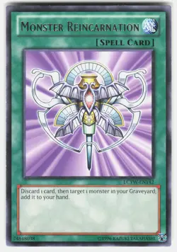 Monster Reincarnation LCYW-EN142: Yugi's World Yu-Gi-Oh Unlimited LP - Image 2