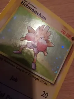 Hitmonchan - 7/102 (Base Set) - Lightly Played LP - Holo Rare - Image 2