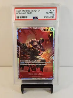 2025 One Piece Starter Deck ST-21 EX Gear 5 #015 Roronoa Zoro PSA Gem 10 POP 17 - Image 1