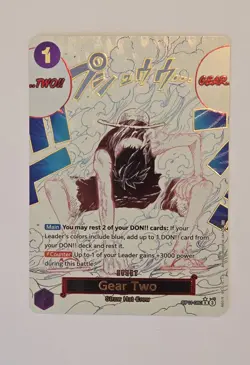 One Piece Gear Two Alt Art OP11-080 A Fist of Divine Speed MINT - Image 1