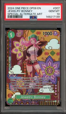 One Piece CCG Jewelry Bonney Special Alternate Art ST02-007 PSA 10 Gem Mint - Image 1