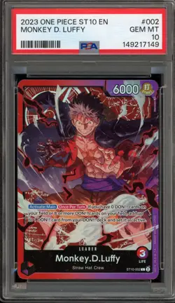 One Piece CCG Monkey.D.Luffy ST10-002 PSA 10 Gem Mint - Image 1