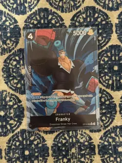 One Piece TCG Royal Blood OP-10 - Franky Alt Art Parallel OP10-090 - Image 1