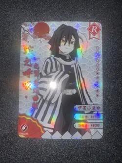 Obanai Iguro Yaiba No R10 Demon Slayer Goddess TCG Card Holo Doujin Anime Foil - Image 1