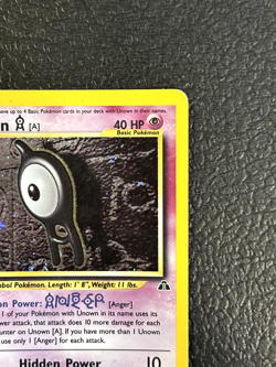 Unown A - 14/75 - Pokemon Neo Discovery Unlimited Holo Rare Card WOTC LP - Image 3