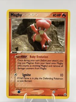 Magby 58/92 EX Legend Maker English Pokemon Card TCG - Image 1