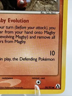 Magby 58/92 EX Legend Maker English Pokemon Card TCG - Image 5
