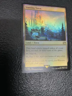 MTG Starting Town Land Magic the Gathering Card Final Fantasy Foil 0289 - Image 4