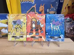 Pokemon Card Database 2 - Raikou, Entei, Suicune, Legendary 2nd Gen - 3 Card Lot - Image 1