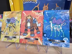 Pokemon Card Database 2 - Raikou, Entei, Suicune, Legendary 2nd Gen - 3 Card Lot - Image 3