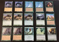 15x Wurm Magic The Gathering Card Lot / Used / Acceptable / Assorted Sets / MTG - Image 1