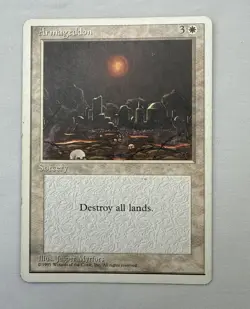 Armageddon x1 MTG Fourth 4th Edition 1x Magic Good Moderate Play MP - Image 1