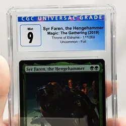 MTG - Throne of Eldraine - Syr Faren, the Hengehammer - Foil - Graded - CGC 9 - Image 3