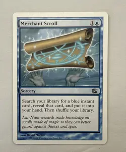 Merchant Scroll x1 MTG Eighth 8th Edition 1x Magic Good Moderate Play MP - Image 1