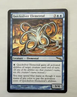 Quicksilver Elemental x1 MTG Mirrodin 1x Magic Very Good Moderate Play VG MP - Image 1