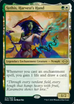 mtg magic sythis harvest's hand sketch or not ENGLISH main des recoltes - Image 1