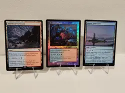 MTG Land Set Mystic Sanctuary, Stormcarved Coast, Izzet Guildgate NM/M Foil/Non - Image 1