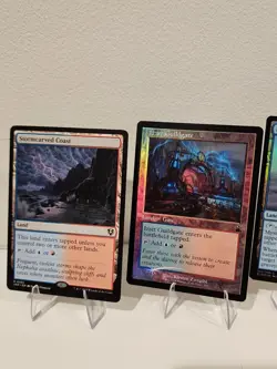 MTG Land Set Mystic Sanctuary, Stormcarved Coast, Izzet Guildgate NM/M Foil/Non - Image 2