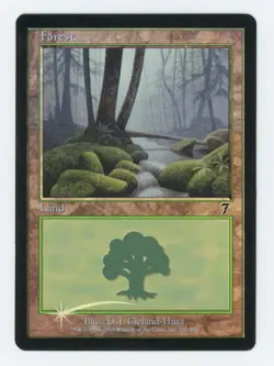 1x Forest #328 - 7th Edition Land - MTG Magic the Gathering - FOIL HP - Image 1
