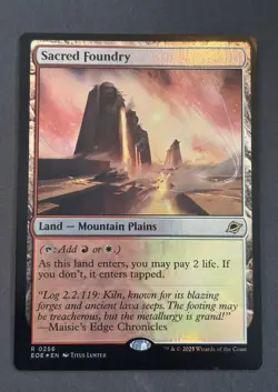Sacred Foundry 256-Rare-MTG Edge of Eternities-NM-FOIL - Image 1