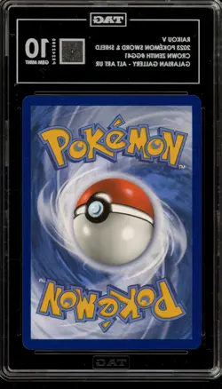 Pokemon Raikou V Crown Zenith Galarian Gallery Full Art #GG41 TAG 10 Gem Mint - Image 2