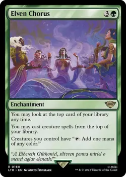 Elven Chorus Universes Beyond: the Lord of the Rings Mtg 160 Regular Rare - Image 2