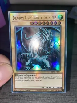 Carte Yu-gi-oh! Dragon Blanc Aux Yeux Bleus LDS2-FR001 Ultra Rare Francais Occas - Image 3