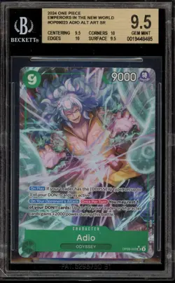 One Piece CCG Adio Emperors In the New World Alt Art OP09-023 BGS 9.5 - Image 1