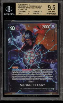 One Piece CCG Marshall.D.Teach Emperors/New World Alt Art OP09-093 BGS 9.5 - Image 1