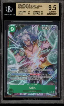 One Piece CCG Adio Emperors In the New World Alt Art OP09-023 BGS 9.5 - Image 1