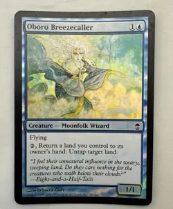 Oboro Breezecaller x1 *FOIL* MTG Saviors of Kamigawa 1x Magic Excellent EX LP - Image 1