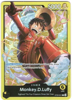 MONKEY.D.LUFFY ST29-001 ONE PIECE TCG STARTER DECK: EGGHEAD (ST29) LEADER (L) - Image 1