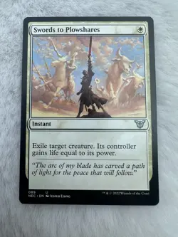 MTG Swords to Plowshares #089 Commander: Kamigawa: Neon Dynasty Regular NM/M - Image 1