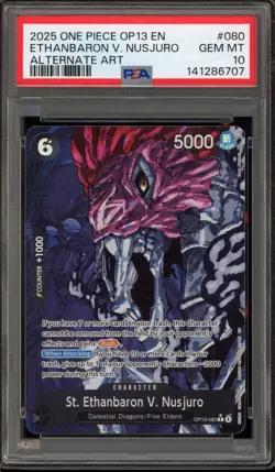 One Piece CCG St. Ethanbaron V. Nusjuro Alternate Art OP13-080 PSA 10 Gem Mint - Image 1