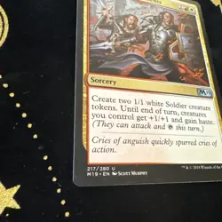 Magic the Gathering MTG Heroic Reinforcements (217) Core Set 2019 LP - Image 2