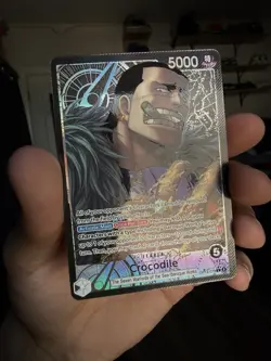 Bandai One Piece TCG OP14-079 Crocodile Leader Special Holo 5000 Power - Image 1