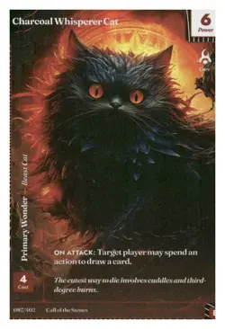 Wonders of The First Charcoal Whisperer Cat Epic Rare Call Of The Stones - Image 1
