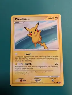 Pokemon Card 2009 POP Series 9 Common Pikachu 15/17 NM - Image 1