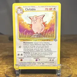 Pokemon TCG Clefable Jungle 17/64 Unlimited Regular Card - Image 1
