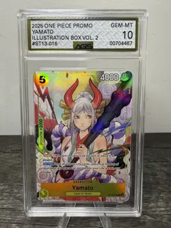 Yamato One Piece TCG Illustration Box Vol 2 Promotion Cards (ST13-016) AGS 10 - Image 1