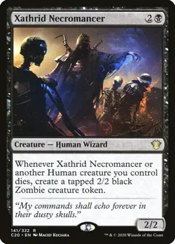 Xathrid Necromancer Commander 2020 MTG MAGIC HUMAN WIZARD RARE - Image 1